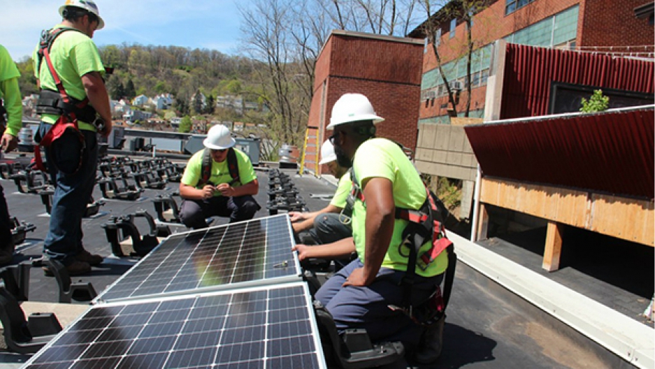 Solar workers